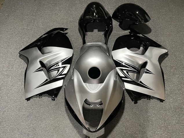 1996-2007 Suzuki GSXR 1300 Motorcycle Fairings - Silver Black UK