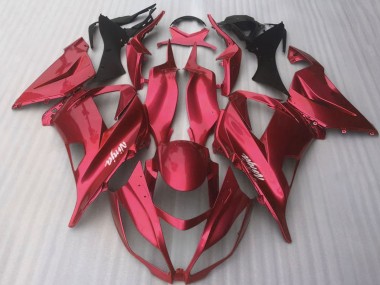 Custom 2016-2020 Kawasaki ZX10R Motorcycle Fairings - Glossy Candy Red UK