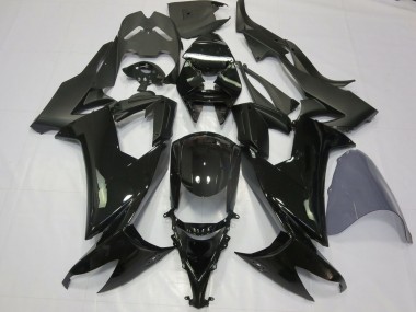 Custom 2008-2010 Kawasaki ZX10R Motorcycle Fairings - Glossy Black Matte Black UK