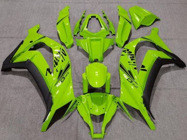 Custom 2011-2015 Kawasaki ZX10R Motorcycle Fairings - Green Matte Black UK