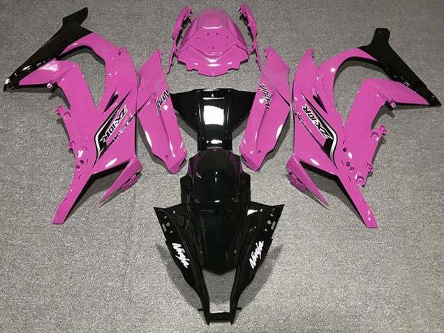2011-2015 Kawasaki ZX10R Motorcycle Fairings - Pink Glossy Black UK