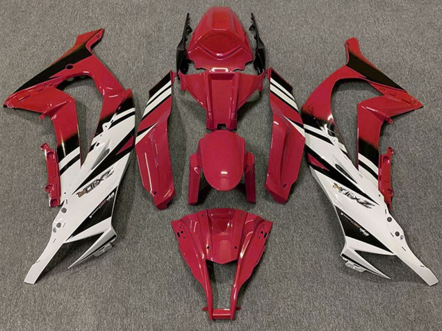 2011-2015 Kawasaki ZX10R Motorcycle Fairings - Maroon Red White Black UK