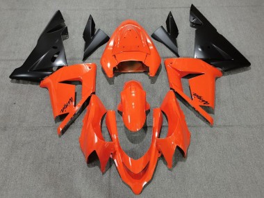 Custom 2004-2005 Kawasaki ZX10R Motorcycle Fairings - Orange Black UK