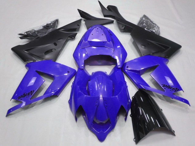2004-2005 Kawasaki ZX10R Motorcycle Fairings - Pearl Blue Black UK