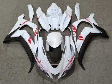 Custom 2016-2020 Kawasaki ZX10R Motorcycle Fairings - Pearl White Black Red UK