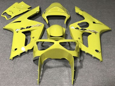 Custom 2003-2004 Kawasaki ZX6R Motorcycle Fairings - Yellow UK