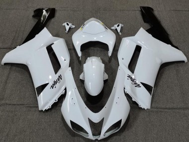 Custom 2007-2008 Kawasaki ZX6R Motorcycle Fairings - Plain White Gloss UK