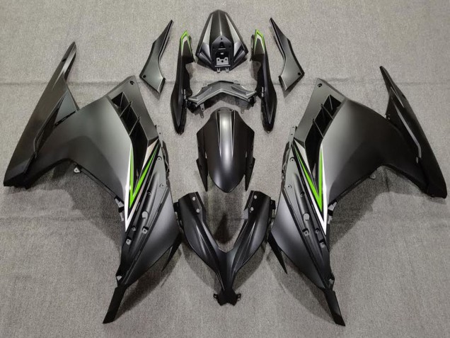 2013-2024 Kawasaki Ninja 300 Motorcycle Fairings - Matte Black Green UK