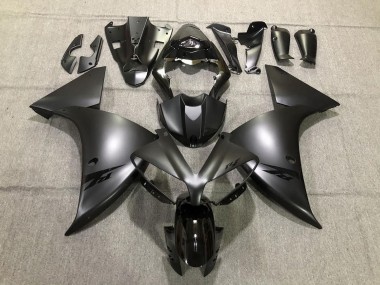 Custom 2012-2014 Yamaha R1 Motorcycle Fairings - Glossy Black Matte Black UK