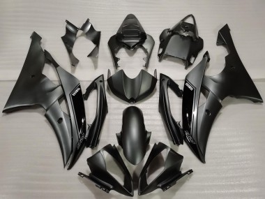 Custom 2008-2016 Yamaha R6 Bike Fairings - Glossy Black Matte Black UK