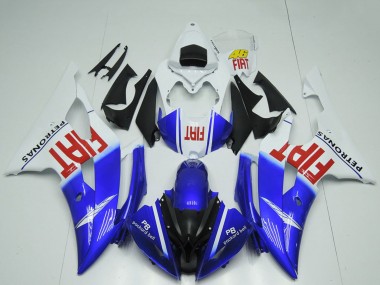 Custom 2008-2016 Yamaha R6 Motorcycle Fairings - White Blue Red Black Fiat UK