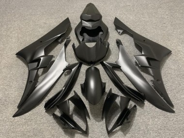 Custom 2006-2007 Yamaha R6 Motorcycle Fairings - Matte Black UK