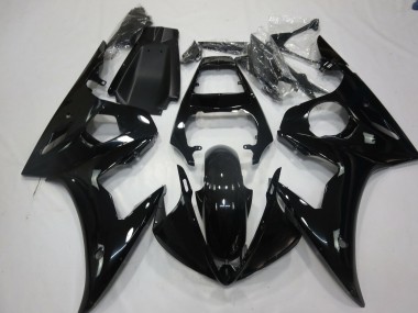 Custom 2005 Yamaha R6 Motorcycle Fairings - Glossy Black UK