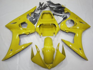 Custom 2003-2004 Yamaha R6 Motorcycle Fairings - Glossy Yellow UK