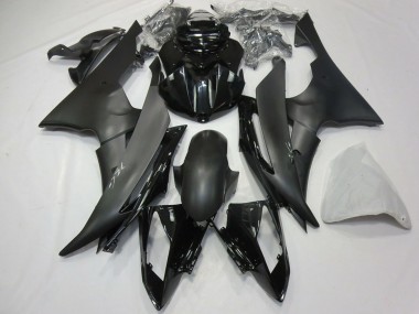 Custom 2008-2016 Yamaha R6 Motorcycle Fairing - Glossy Black Matte Black UK