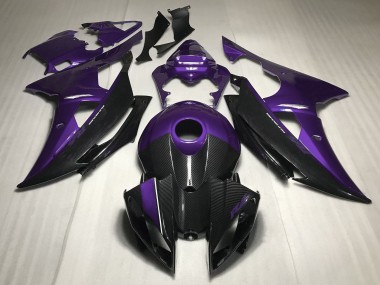 Custom 2008-2016 Yamaha R6 Motorcycle Fairings - Purple Carbon Fiber Style UK
