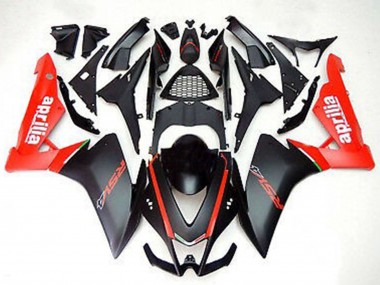 Custom 2012-2018 Aprilia RS4 125 Motorcycle Fairings - Red Matte Black UK