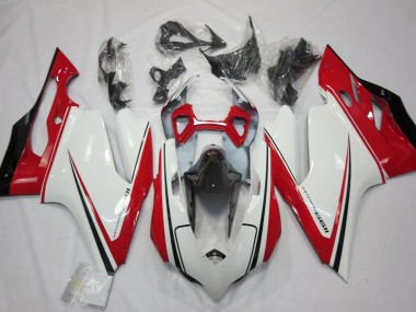 Custom 2011-2014 Ducati 1199 Motorcycle Fairing - White Red Black Green UK