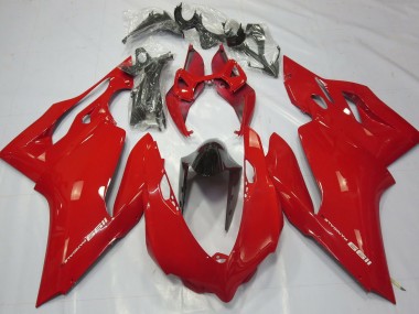 Custom 2011-2014 Ducati 1199 Motorcycle Fairings - Red UK