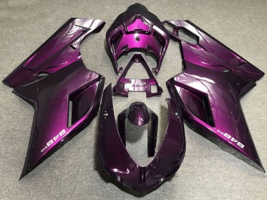 Custom 2007-2014 Ducati 848 Motorcycle Fairings - Purple UK