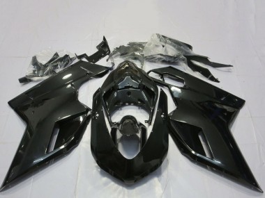 Custom 2007-2014 Ducati 848 1098 1198 Motorcycle Fairings - Glossy Black UK