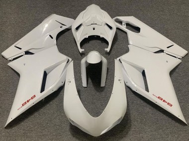 Custom 2007-2014 Ducati 848 Motorcycle Fairing - Pearl White UK