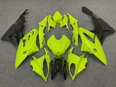 Custom 2009-2014 BMW S1000RR Motorcycle Fairings - Neon Yellow Glossy Black UK