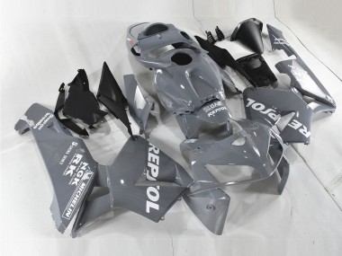 Custom 2005-2006 Honda CBR600RR Motorcycle Fairings - Nardo Grey White Repsol UK