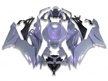 Custom 2019-2022 Kawasaki ZX6R Motorcycle Fairings - Chameleon Grey Dazz Pearl Purple UK
