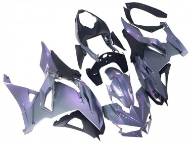 Custom 2024-2025 Kawasaki Ninja 500 EX500R Motorcycle Fairings - Chameleon Grey Dazz Pearl Purple UK