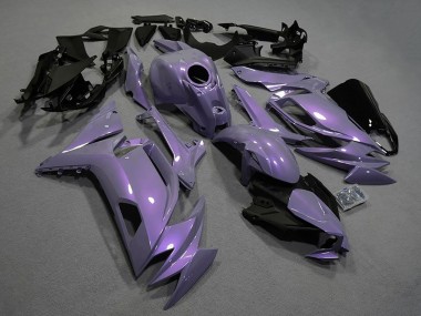 Custom 2020-2026 Kawasaki Ninja 650 EX650 Motorcycle Fairings - Chameleon Grey Dazz Pearl Purple UK