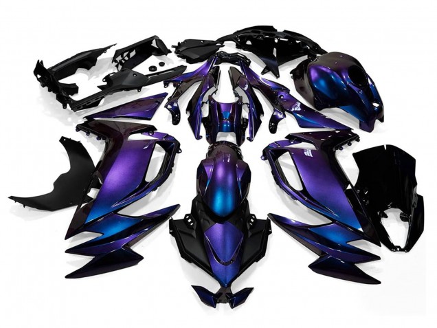 2020-2026 Kawasaki Ninja 650 EX650 Motorcycle Fairings - Chameleon Blue Purple UK