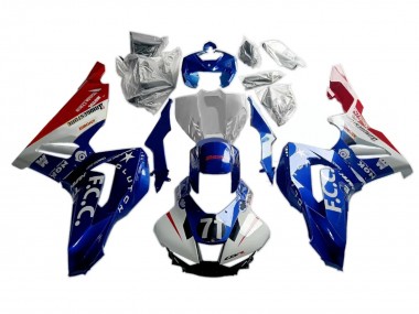 Custom 2020-2023 Honda CBR1000RR-R Motorcycle Fairings - White Blue Red UK