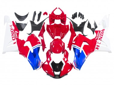 Custom 2020-2023 Honda CBR1000RR-R Motorcycle Fairings Kits - White Red Blue HRC UK