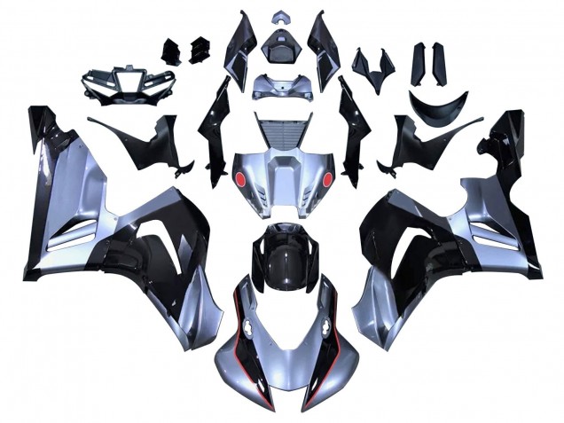 2020-2023 Honda CBR1000RR-R Motorcycle Fairings - Silver Glossy Black UK