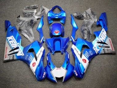 Custom 2020-2023 Honda CBR1000RR-R Motorcycle Fairings - Blue White UK