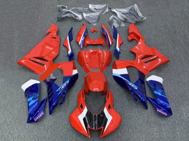 Custom 2020-2023 Honda CBR1000RR-R Motorcycle Fairings Kit - White Red Blue HRC UK