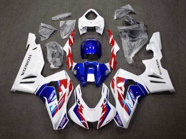 Custom 2020-2023 Honda CBR1000RR-R Motorcycle Fairing Kits - White Red Blue HRC UK