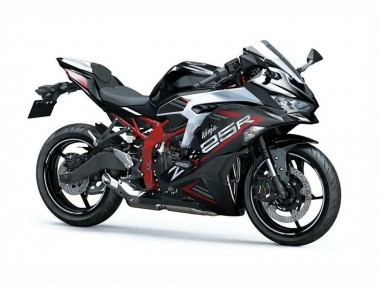 Custom 2019-2025 Kawasaki ZX25R ZX-25R Motorcycle Fairings - Silver Red Black UK