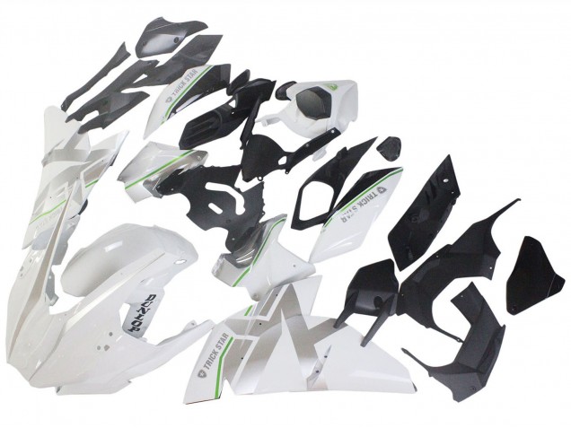 2015-2022 Kawasaki Ninja H2 Motorcycle Fairings - White Silver Green UK