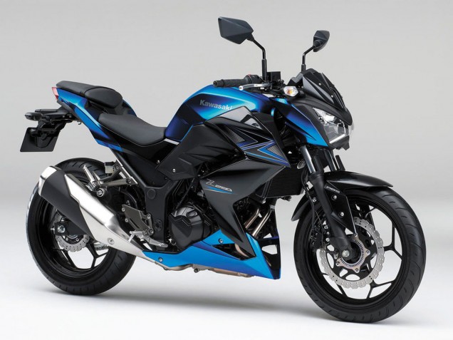 2015-2016 Kawasaki Z250/Z300 Motorcycle Fairings - Blue Matte Black UK
