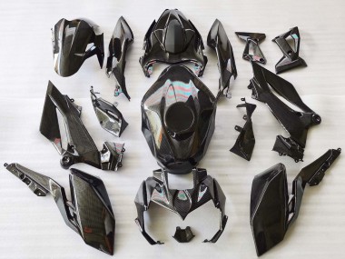 Custom 2018-2024 Kawasaki Z400 Motorcycle Fairings - Black Carbon Fiber UK