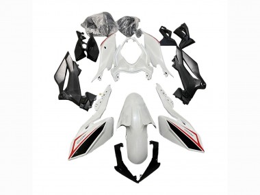 Custom 2018-2024 Kawasaki Z400 Motorcycle Fairings - White Red Black UK
