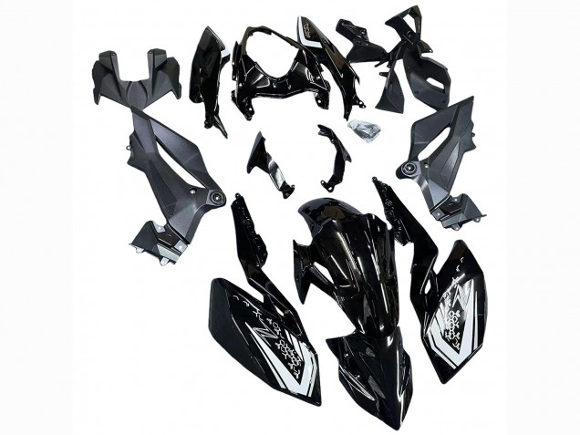 2018-2024 Kawasaki Z400 Motorcycle Fairings - Glossy Black UK