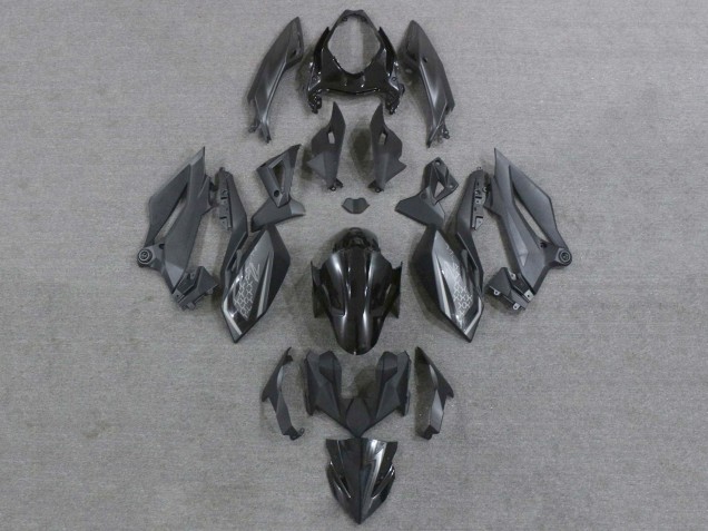 2018-2024 Kawasaki Z400 Motorcycle Fairings - Matte Black Glossy Black UK