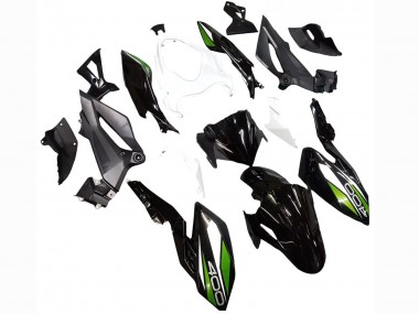 Custom 2018-2024 Kawasaki Z400 Motorcycle Fairings - White Glossy Black Green UK