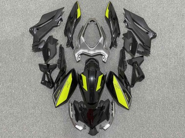 Custom 2018-2024 Kawasaki Z400 Motorcycle Fairings - Matte Black Yellow UK