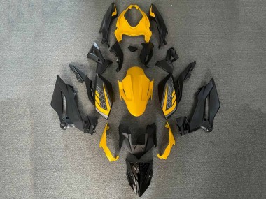Custom 2018-2024 Kawasaki Z400 Motorcycle Fairings - Yellow Black UK