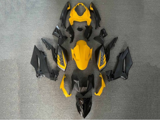 2018-2024 Kawasaki Z400 Motorcycle Fairings - Yellow Black UK