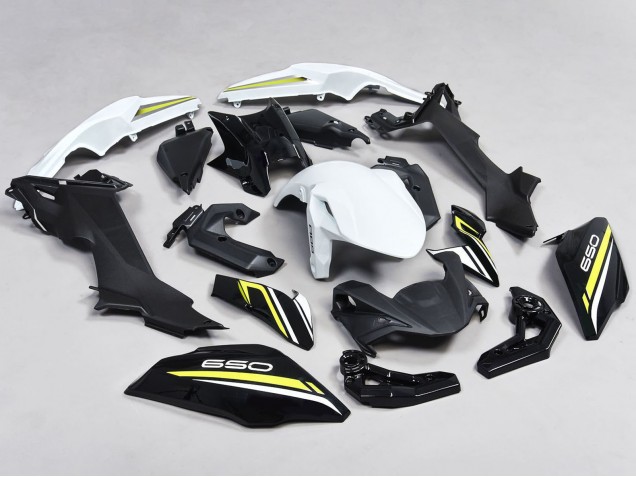2017-2019 Kawasaki Ninja Z650 Motorcycle Fairings - Black White Yellow UK